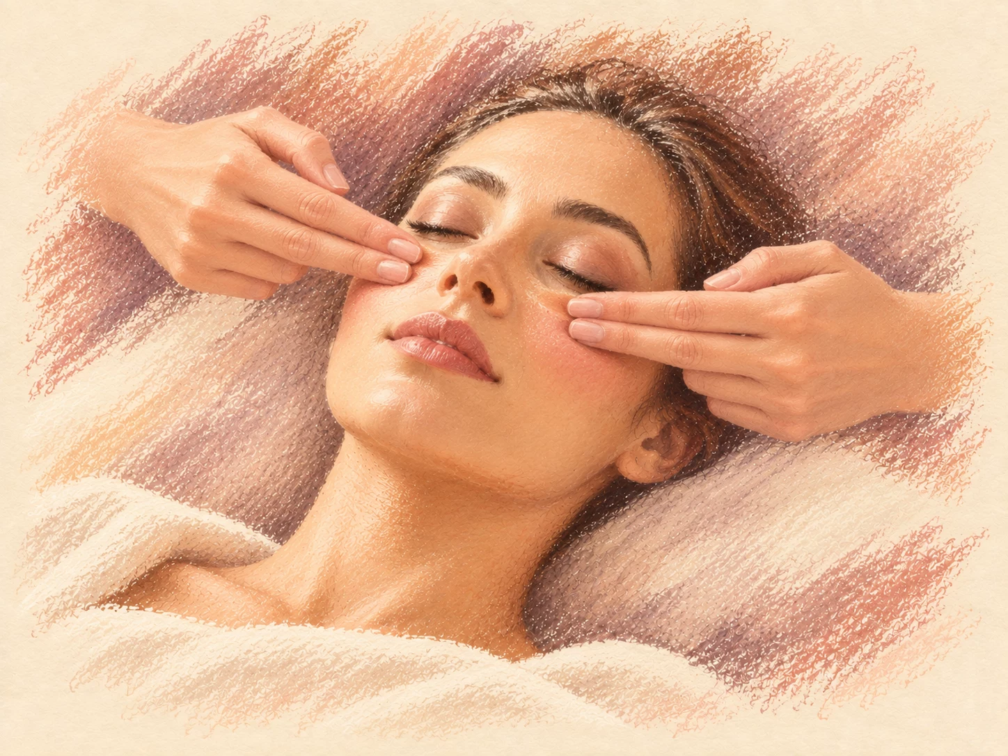 Massage drainage du visage